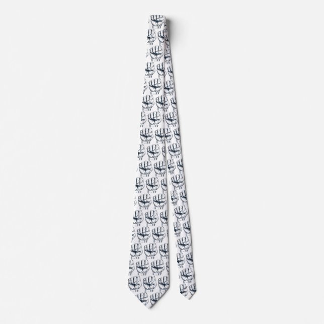 Rised clenched fist tie (Front)