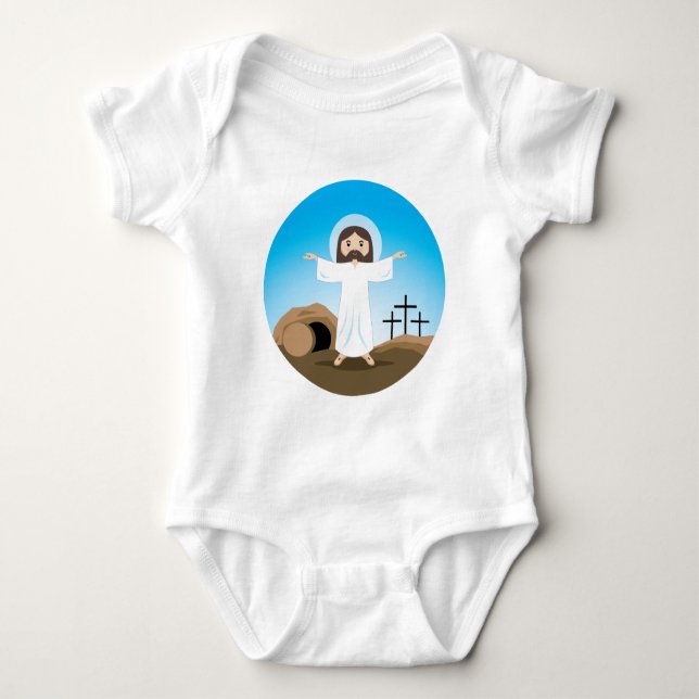 Risen Christ Baby Bodysuit (Front)