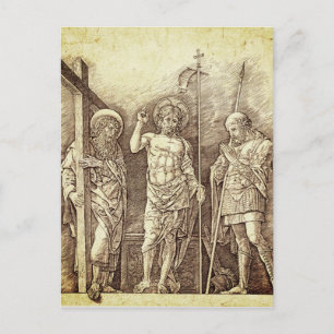 Risen Christ between St. Andrew and St. Longinus Postcard