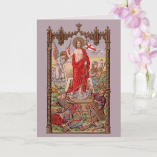 Risen Christ with Soldiers at the Tomb Easter Card