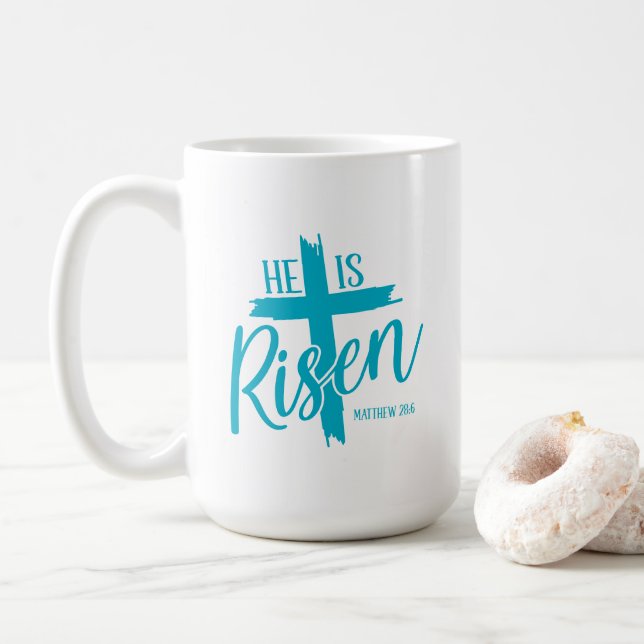 Risen Cross Coffee Mug (With Donut)