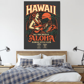 "Rising ALOHA" Debut Album Canvas Print