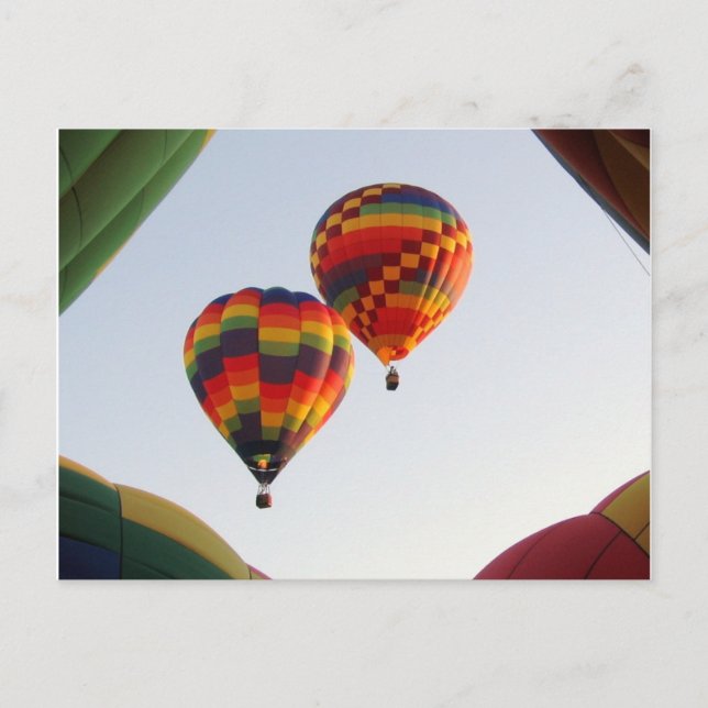Rising Balloons in the Early Hours Postcard (Front)
