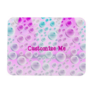Rising Bubbles (Pink&Blue) Magnet
