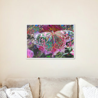 Rising Dawn Butterfly  Canvas Print