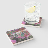 Rising Dawn Butterfly Stone Coaster (Side)