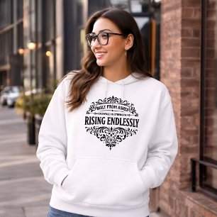 Rising Endlessly Women Vintage Typography Hoodie