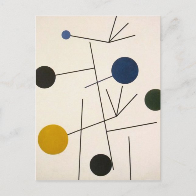Rising, Falling, Flying by Sophie Taeuber-Arp Postcard (Front)