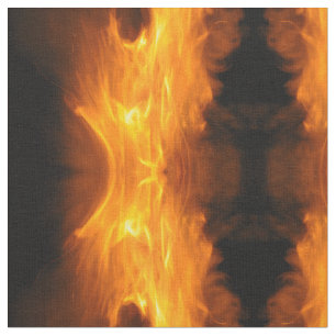 Rising Flames Abstract Fabric