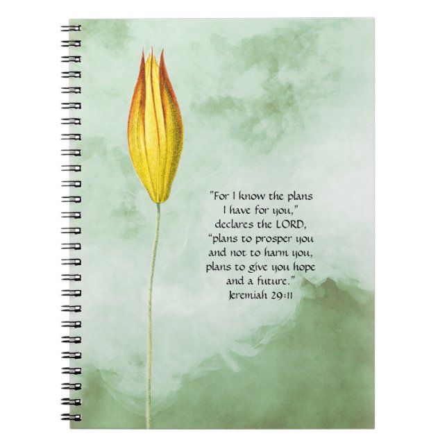 Rising Flower Bud Journal Jeremiah Scripture (Front)