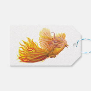 Rising Phoenix Bird Gift Tags