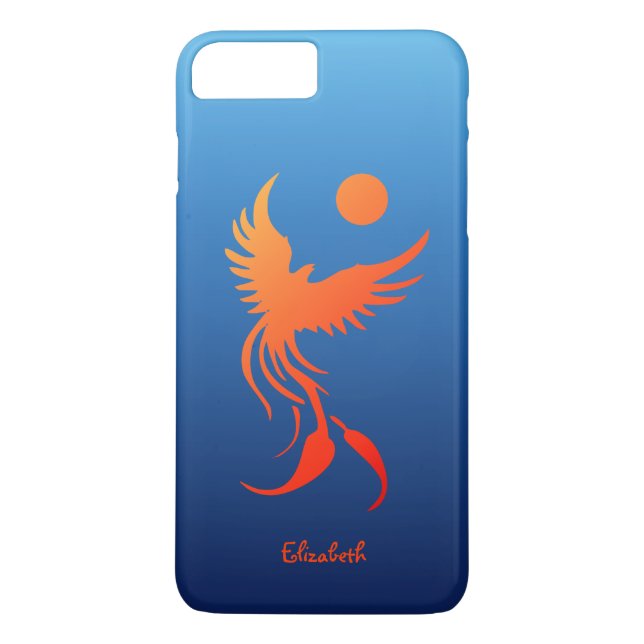 Rising Phoenix in Flames Phone Case (Back)