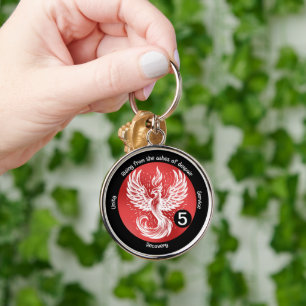 Rising Phoenix - Milestone in Recovery Gift Key Ring