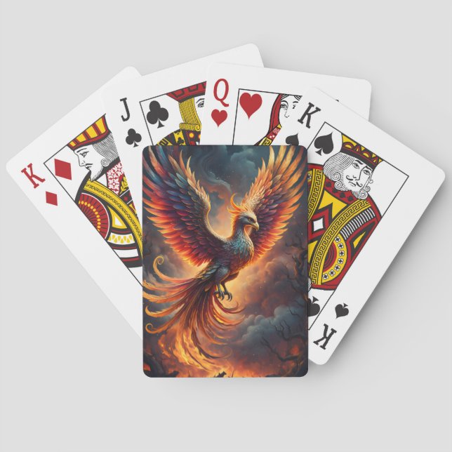 Rising Phoenix Playing Cards (Back)