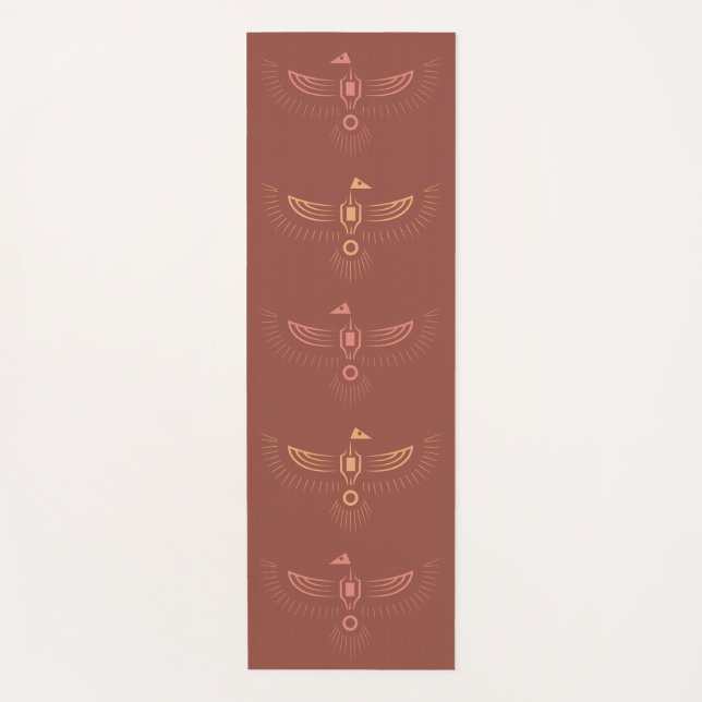 Rising Phoenix Yoga Mat in Clay (Front)