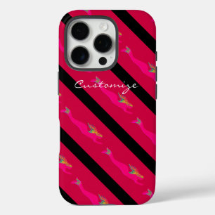 rising pink mermaids red iPhone 16 pro case