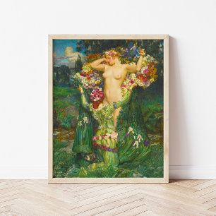 Rising Spring   Byam Shaw Poster