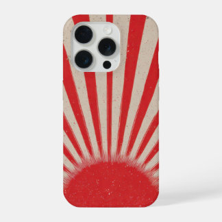 Rising Sun Background – Retro Vintage Rays iPhone 15 Pro Case