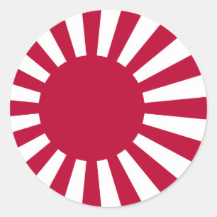 Rising Sun Flag Classic Round Sticker