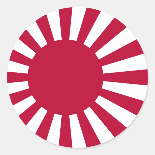 Rising Sun Flag Classic Round Sticker (Front)