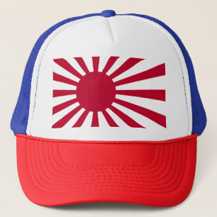 Rising sun flag trucker hat
