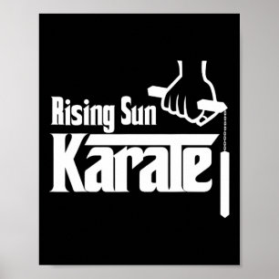 Rising Sun Karate Nunchuck  Poster