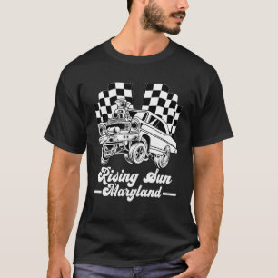 Rising Sun Maryland Vintage Gasser Nostalgic Drag  T-Shirt