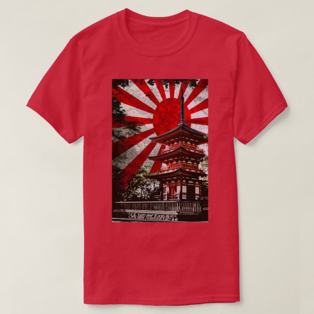 Rising sun pagoda T-Shirt (Design Front)