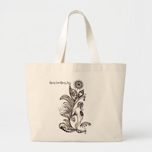 Rising Sun, Rising Joy Mandala Tote Bag"