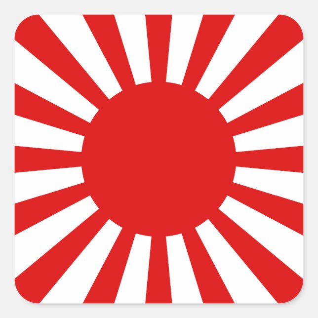 Rising Sun Square Sticker (Front)