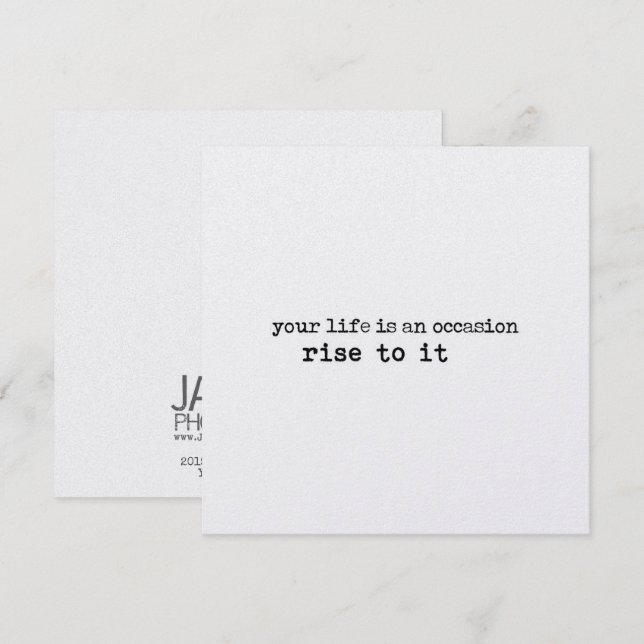RISING UP 5.25 x 5.25 card (Front/Back)