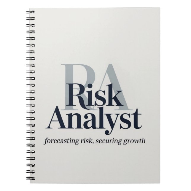 Risk Analyst – Forecasting Risk, Securing Growth Notebook (Front)