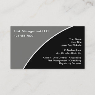 Risk Management Business Cards
