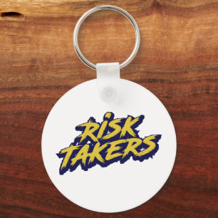 "Risk Takers" Graffiti Street Art Key Ring