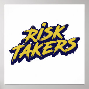"Risk Takers" Urban Style Typography Poster