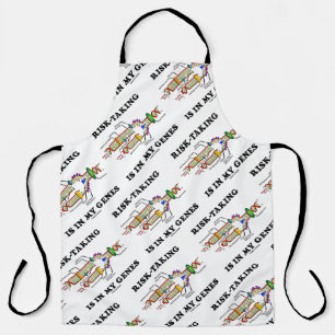 Risk-Taking Is In My Genes DNA Replication Humour Apron