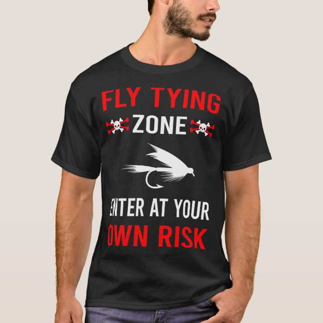 Risk Zone Fly Tying T-Shirt (Front)
