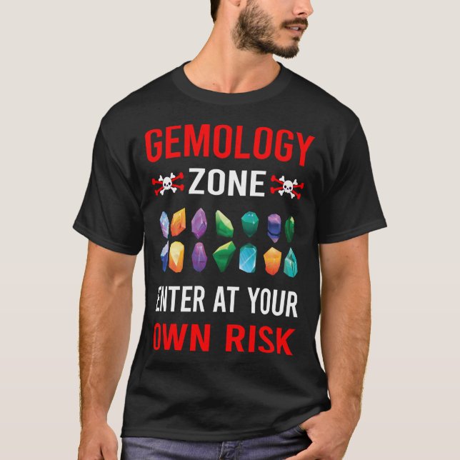 Risk Zone Gemmology Gemmologist T-Shirt (Front)