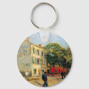 Rispal Restaurant at Asnieres by Vincent van Gogh Key Ring