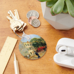 Rispal Restaurant at Asnieres by Vincent van Gogh Key Ring
