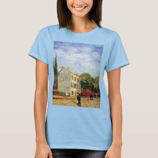 Rispal Restaurant at Asnieres by Vincent van Gogh T-Shirt (Front)