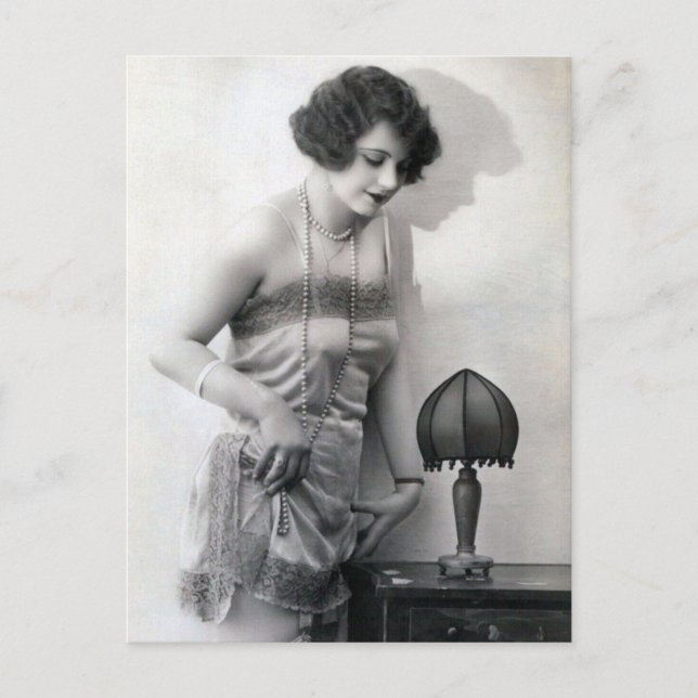 Risque french photo postcard (Front)