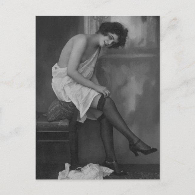 Risqué Vintage  photo Postcard (Front)