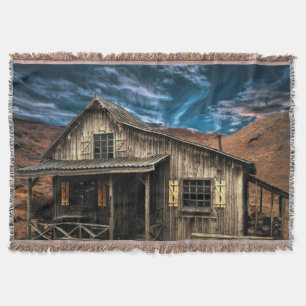 Ristic Rural Mountain Home Throw Blanket