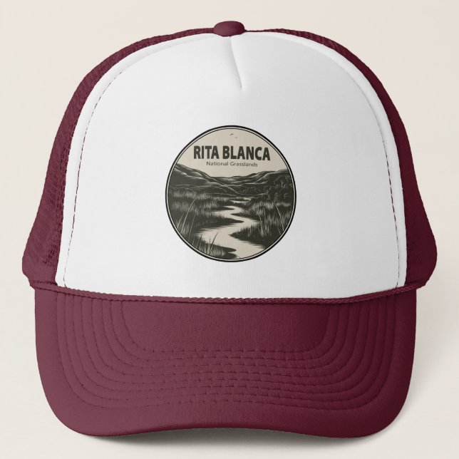 Rita Blanca National Grasslands Stream Trucker Hat (Front)