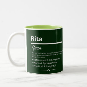 Rita, Girl Personalized Name Definition Mug