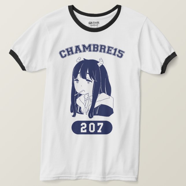 Rito college design ringer T-Shirt (Design Front)