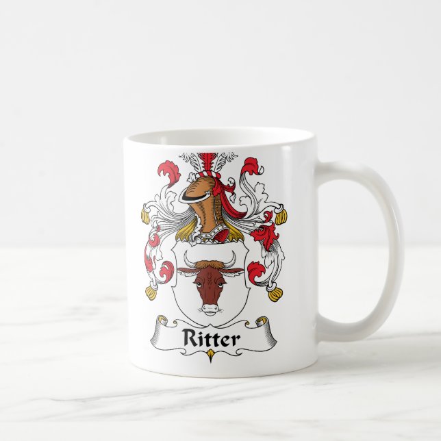 Ritter Family Crest Coffee Mug (Right)