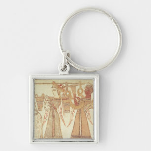 Ritual scene of worship key ring