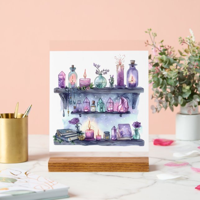Ritual Shelf - Every Item Holds a Spell Acrylic Sign (Wedding)